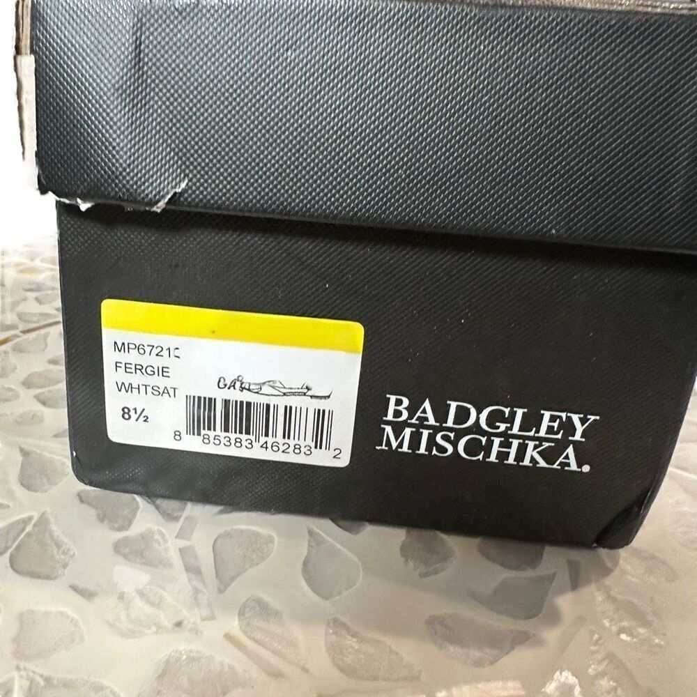 Badgley Mischka Fergie Bridal Ballet Flats Ivory Tulle Bow Pointed Toe D’Orsay S - Picture 13 of 13